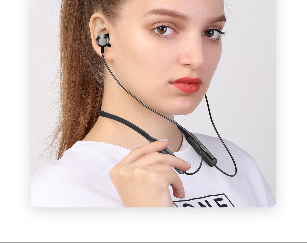 Magnetic Noise Reduction Sport Headset IPX5 Waterproof