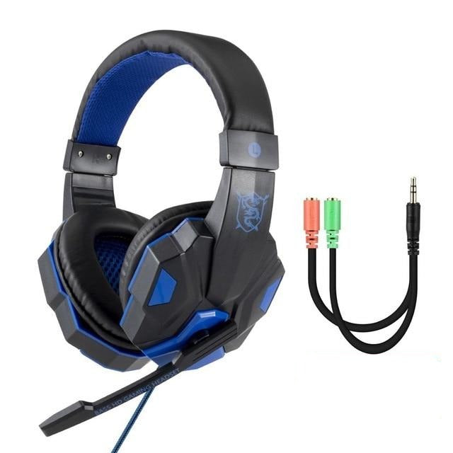 Professional Led Light Gamer Headset for Computer PS4 Gaming Headphones Bass Stereo PC Wired Headset With Mic