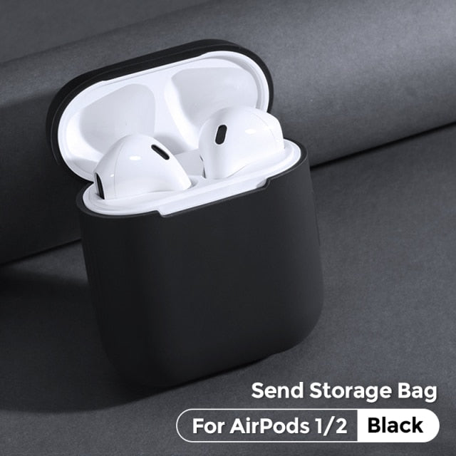 Pure Color Cover Super Soft Case For Apple Airpods Pro 1/2 Fundas Shockproof