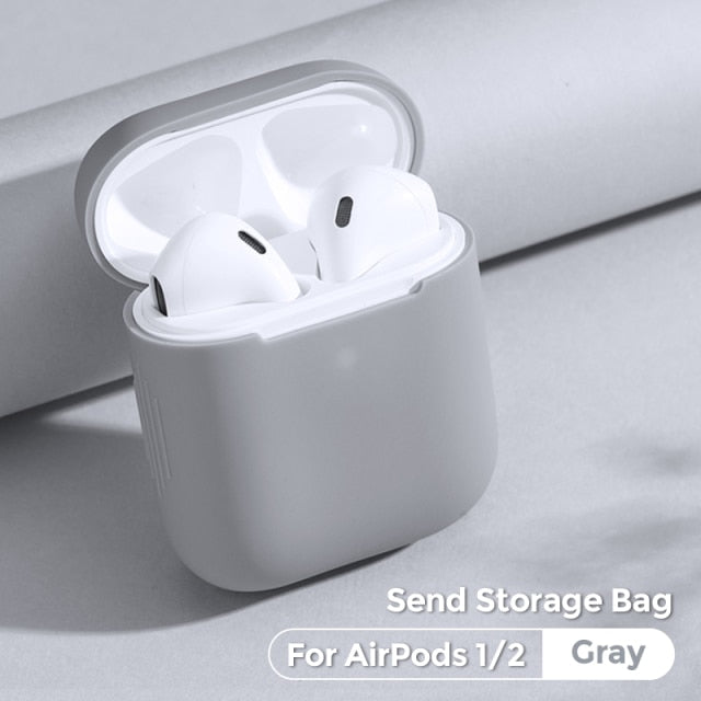 Pure Color Cover Super Soft Case For Apple Airpods Pro 1/2 Fundas Shockproof