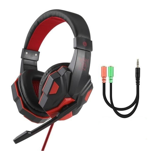 Professional Led Light Gamer Headset for Computer PS4 Gaming Headphones Bass Stereo PC Wired Headset With Mic
